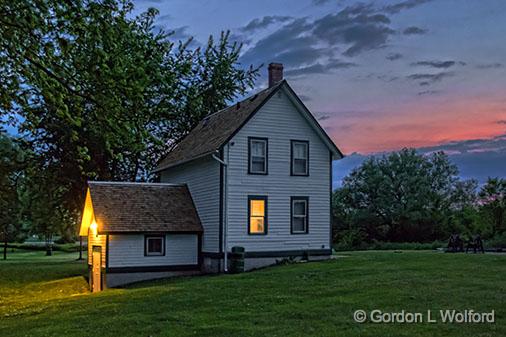 Lockmaster's House At Dawn_23923-5.jpg - Photographed along the Rideau Canal Waterway near Smiths Falls, Ontario, Canada.
